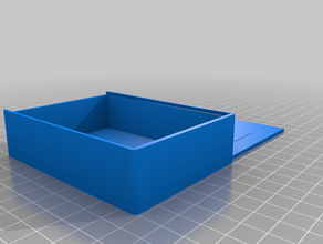 my customized sliding lid box 3d print model - Mito3D