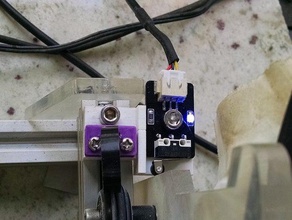 belt tensioner limit homing switch holder eleksmaker v2 3d print model - Mito3D