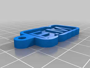 meine angepasste portachiavi personalizzabile kundengebundene 3d print model - Mito3D
