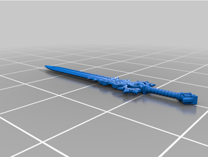 quietus de la fantaisie l'épée warhammer 40k l'arme 3d print model - Mito3D