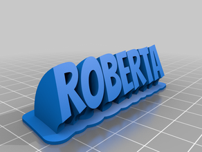 roberta customized 3d print model - Mito3D