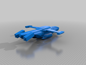 mulo pesante dropship aereo scifi vtol 3d print model - Mito3D