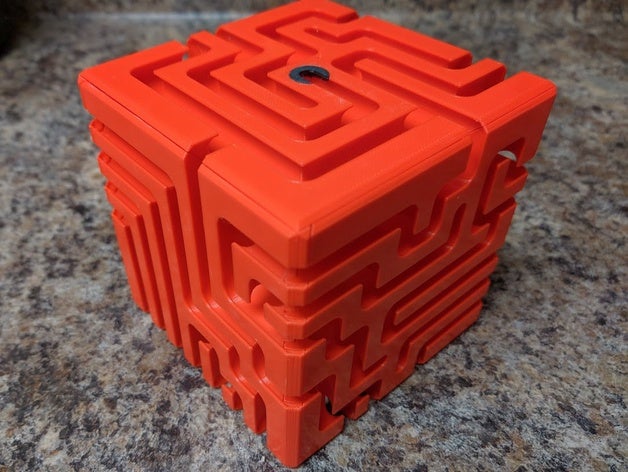 cube maze 3d-Labyrinth Labyrinth 3D print model - Mito3D