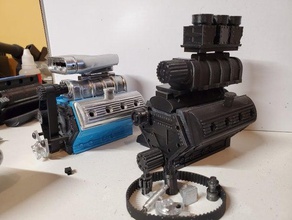 rc scale engine - ford 640 hemi 3d print model - Mito3D