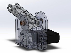 ftc tetrix servo rotating beam housing first robotics tech challenge 3d print model - Mito3D