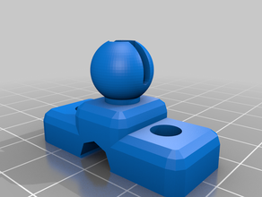ball socket mount 2040 extrusion 3d print model - Mito3D