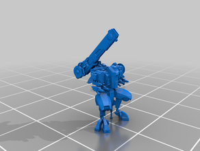 xv139 tau super suit - low poly 40k warhammer 3d print model - Mito3D