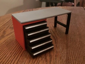 scale workbench tool cabinet 3d print model - Mito3D