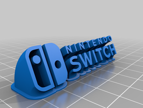 nintendo interruptor de logo en 3d 3d print model - Mito3D