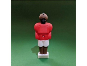 arturo vidal foosball modello il barcellona cile copa america fc biliardino futbol di calcio tacataca taca 3d print model - Mito3D