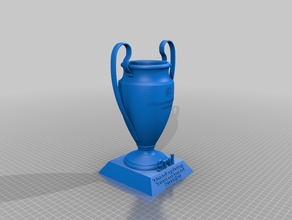 champions league ringraziamento trofeo 3d print model - Mito3D