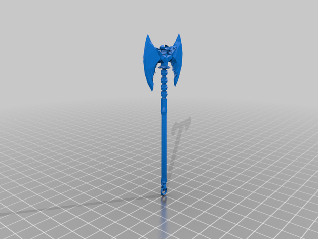 hüzünlü balta skyrim axe cosplay prop silah ruefulaxe twohanded 3D print model - Mito3D