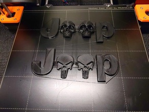 jeep crânio emblemas 3d print model - Mito3D