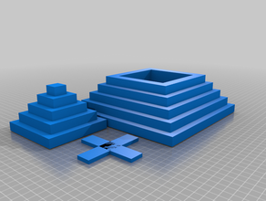 pyramid box elegant organizer 3d print model - Mito3D