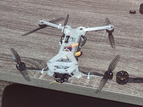 4 polegadas dobrável quadcopter quadro drone 3d print model - Mito3D