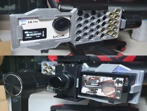 ActionCam beim adaptar action-cam gimbal sj8 sj8pro sjcam zhiyun glatt q 3d print model - Mito3D