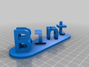 woodywork design dual letter blocks illusion customizer customized 3d print model - Mito3D