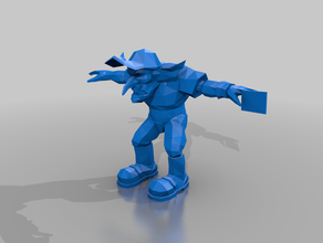 blood bowl - goblin arbitro t-model bloodbowl i 3d print model - Mito3D