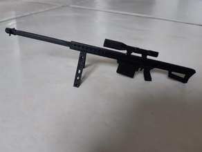 silah 50 yarım parçası barret 3d print model - Mito3D