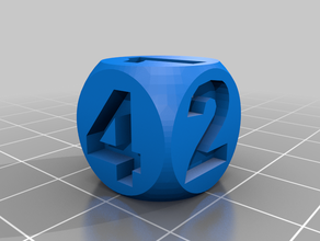 normal dice 3d print model - Mito3D