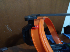 hot wheels corkscrew crash set ftb65 track mounts 3d print model - Mito3D