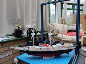 entrenamiento de la vela barco lord nelson navegación a nave plaza plataforma altura 3d print model - Mito3D