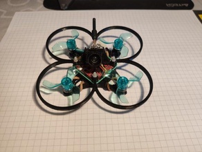 kızgın oskie çığlık kurulu dört fırçasız drone gerçek mikro quadcopter küçük bir 3d print model - Mito3D