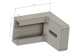 cassetto della cucina track clip la staffa di montaggio fix casa il monte parte riparazione 3d print model - Mito3D