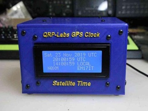 qrp-labs horloge gps, cas spécial gros 4 x 20 écran 3d print model - Mito3D