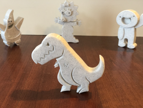 dinosaur short arms meme - easy print no supports dino 3d print model - Mito3D