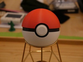 snap-fit pokeball pokemon 3d print model - Mito3D