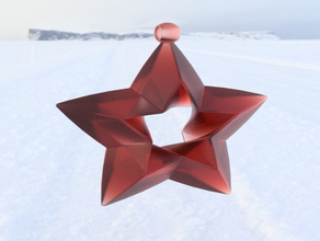 estrela lil nic bauble natal a decoração 3d print model - Mito3D