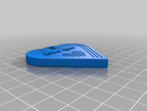 heart key 3d print model - Mito3D