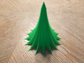 spiky minimalist vase mode christmas tree 3d print model - Mito3D