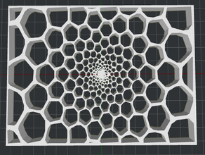 hexa Kunst - frei stehende Wand genial schön cool creative custom display hexagon Muster 3d print model - Mito3D