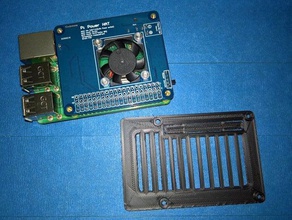 cubierta para pi güç şapka raspberry case basit 3d print model - Mito3D