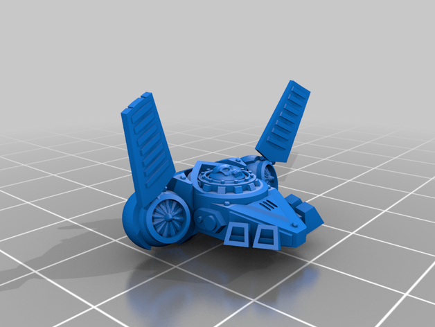 grav-chute pack 3D print model - Mito3D