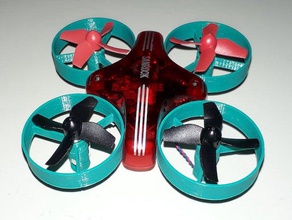 parametrische microdrone Ersatz-Rahmen Drohne micro-quadcopter quadcopter Rahmen 3d print model - Mito3D