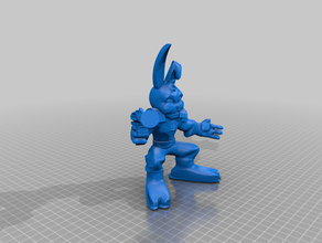 jaxxon extranjero expandido los héroes galácticos playskool el conejo de star wars juguete 3d print model - Mito3D