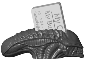 alien xenomorph business card holder aliens holders 3d print model - Mito3D