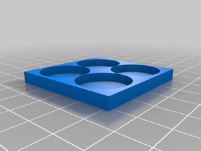 2x2 vassoio kwadrat sbraitare su misura 3d print model - Mito3D