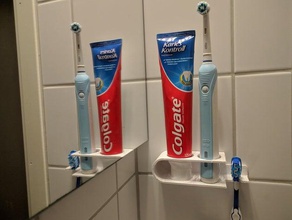 spazzolino da denti titolare bagno accessori per il elettrico dentifricio 3d print model - Mito3D