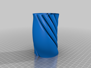 vaso 52 contenitore di fiori matita titolare spirale il 3d print model - Mito3D