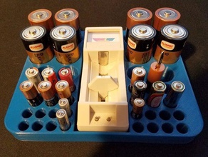 battery organizer freecad 3d print model - Mito3D