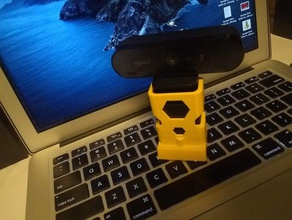 logitech brio webcam tripod adapter mount holder 3d print model - Mito3D