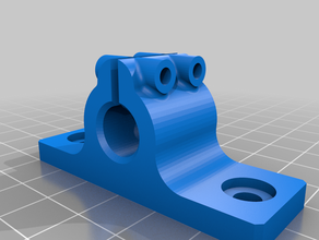 10mm filament rod clamp 2020 ekstruzyon 3d print model - Mito3D