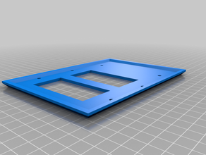 3-gang 2 commutatore 1 vuoto piastra di montaggio a parete su misura 3d print model - Mito3D