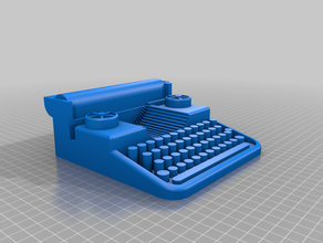 Schreibmaschine 3d print model - Mito3D