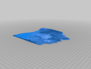 ohio height map 3d print model - Mito3D