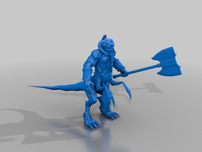 bastion warlord - dragon ogre aos chaos whfb 3d print model - Mito3D